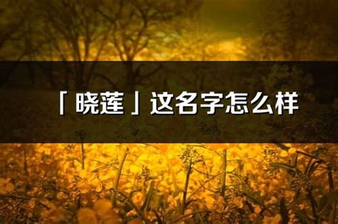 曉名字意思|晓的解释